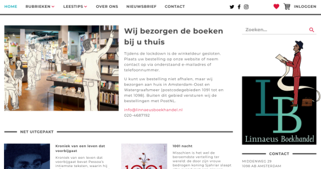 linnaeus boekhandel